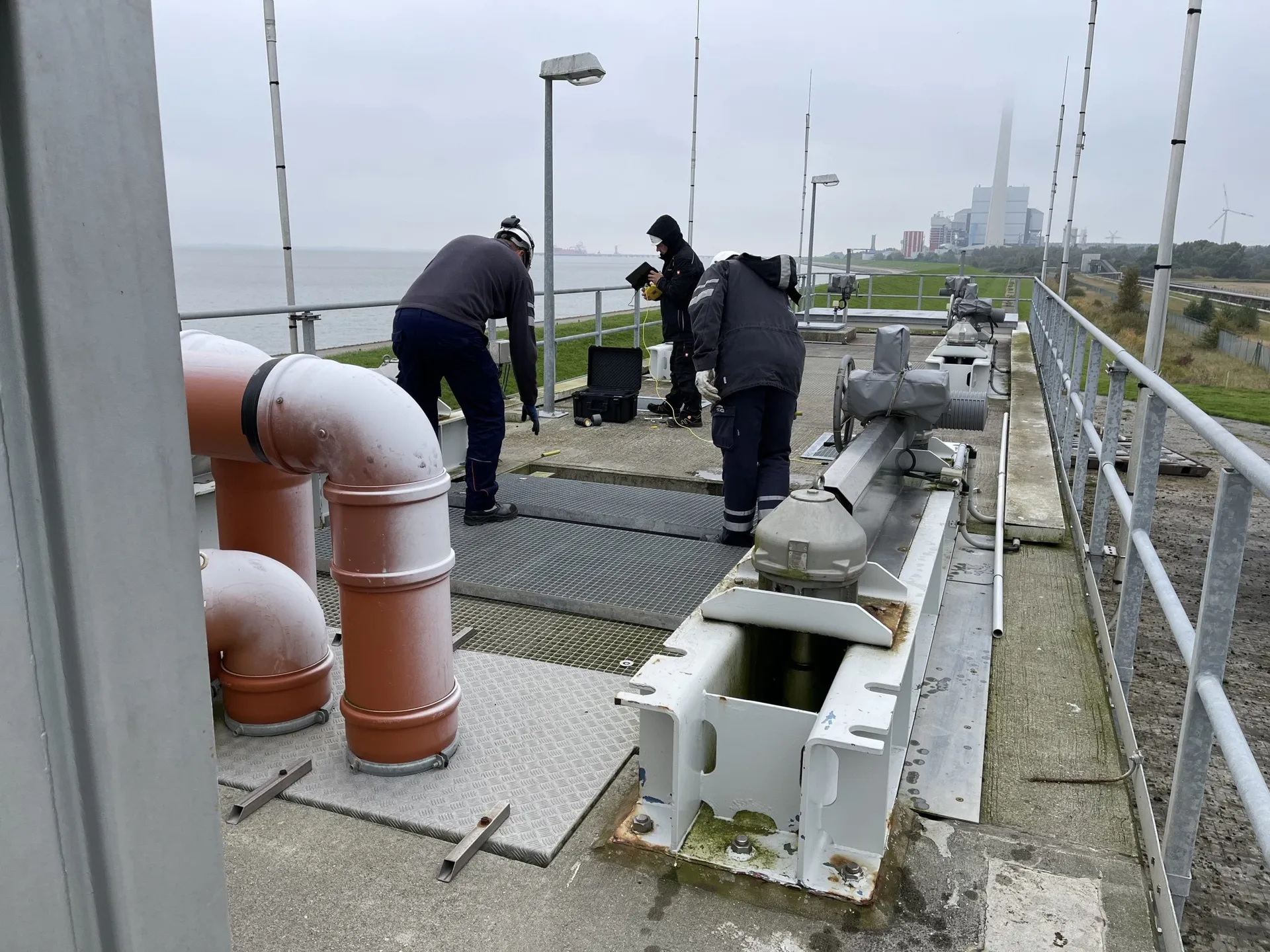 Deichkreuzungsbauwerk Kraftwerk